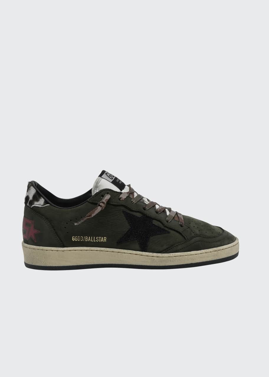 Image 1 of 1: Ball Star Suede Low-Top Sneakers