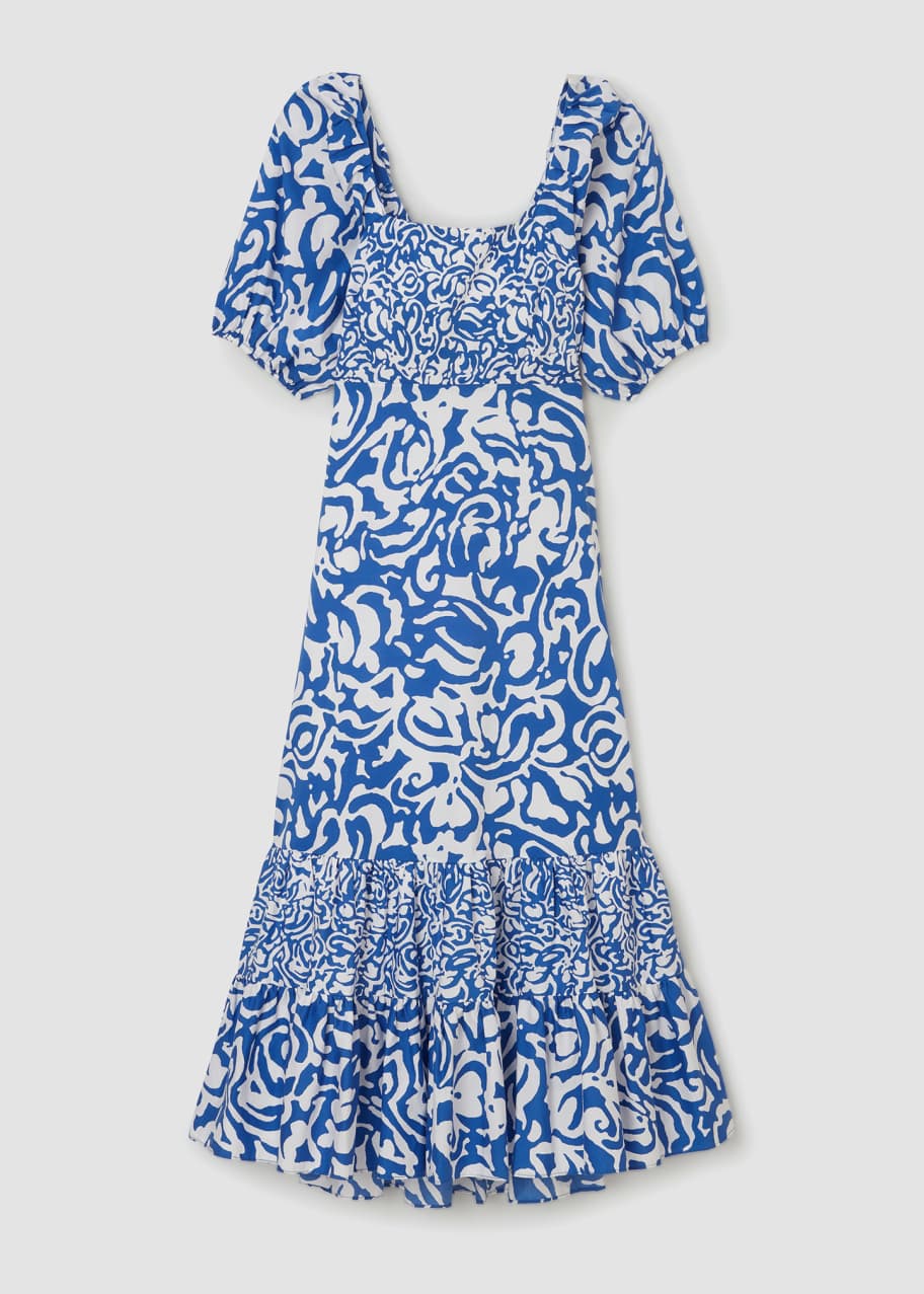 Image 1 of 1: Cynthia Maze-Print Dress