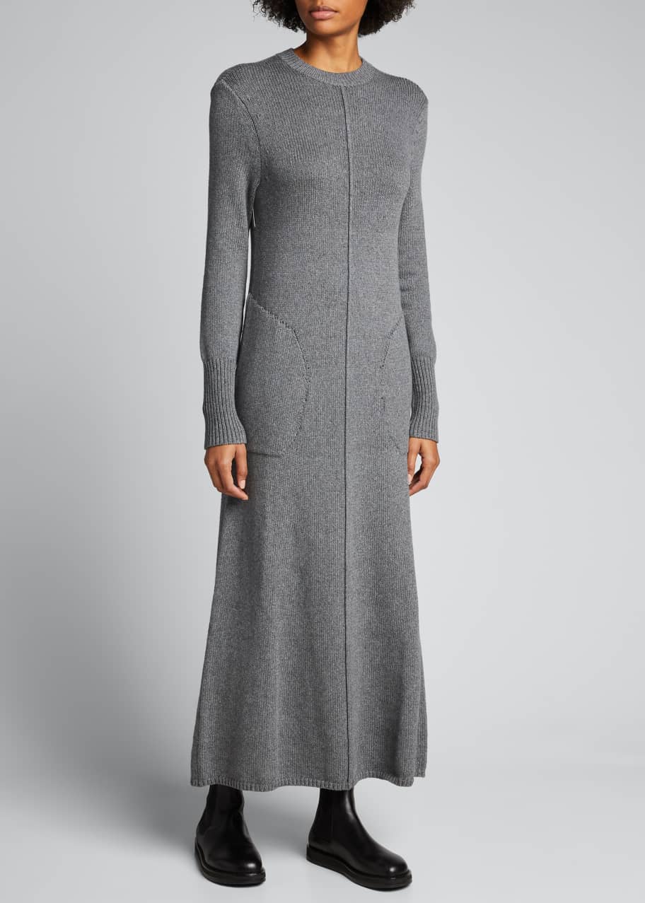 Peter Do Ribbed Knit A-Line Maxi Dress - Bergdorf Goodman