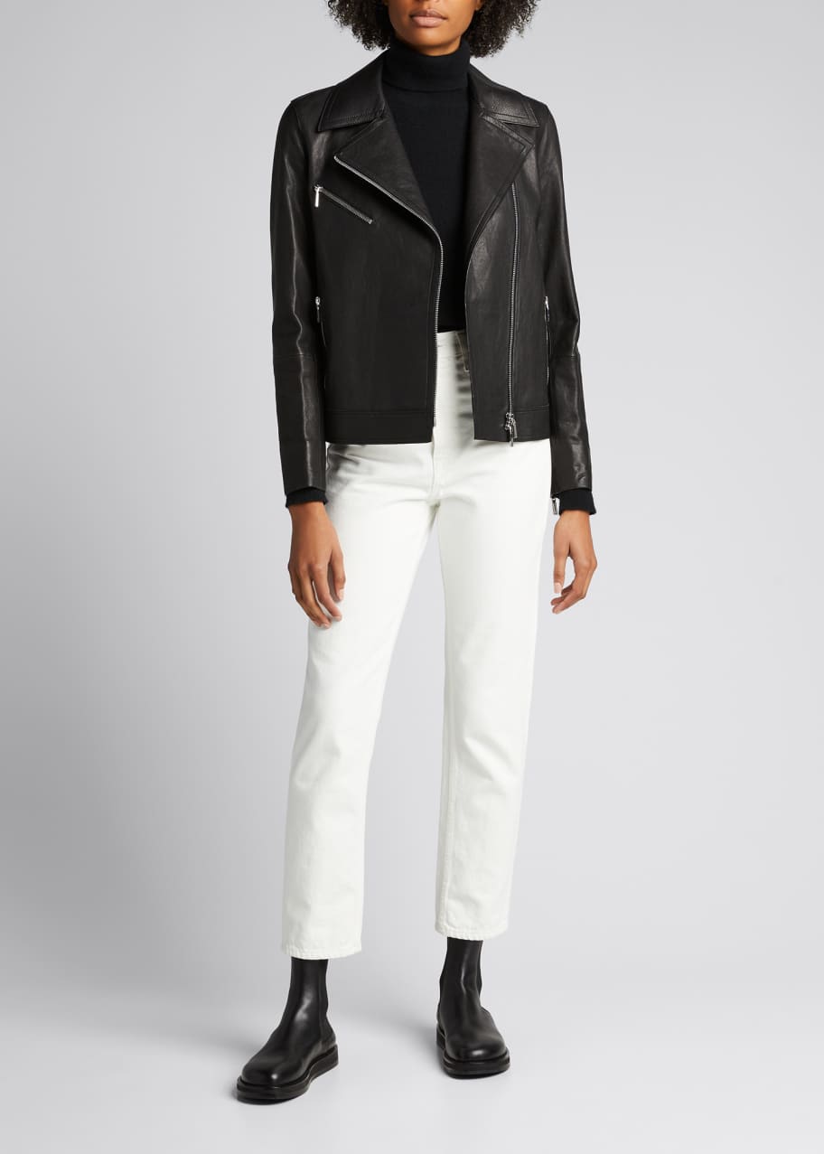 Lafayette 148 lambskin leather jacket sale