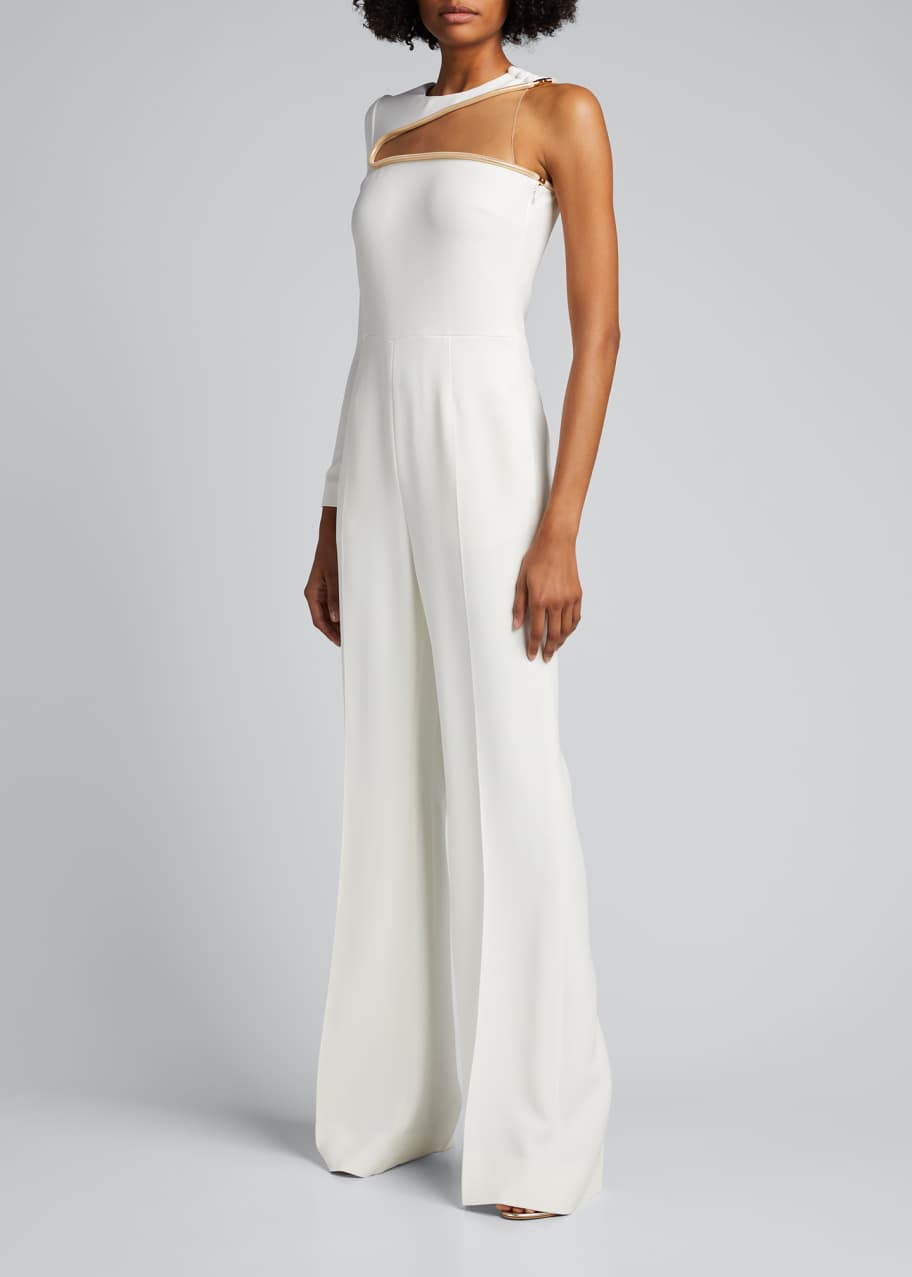 Stella mccartney one shoulder jumpsuit deals