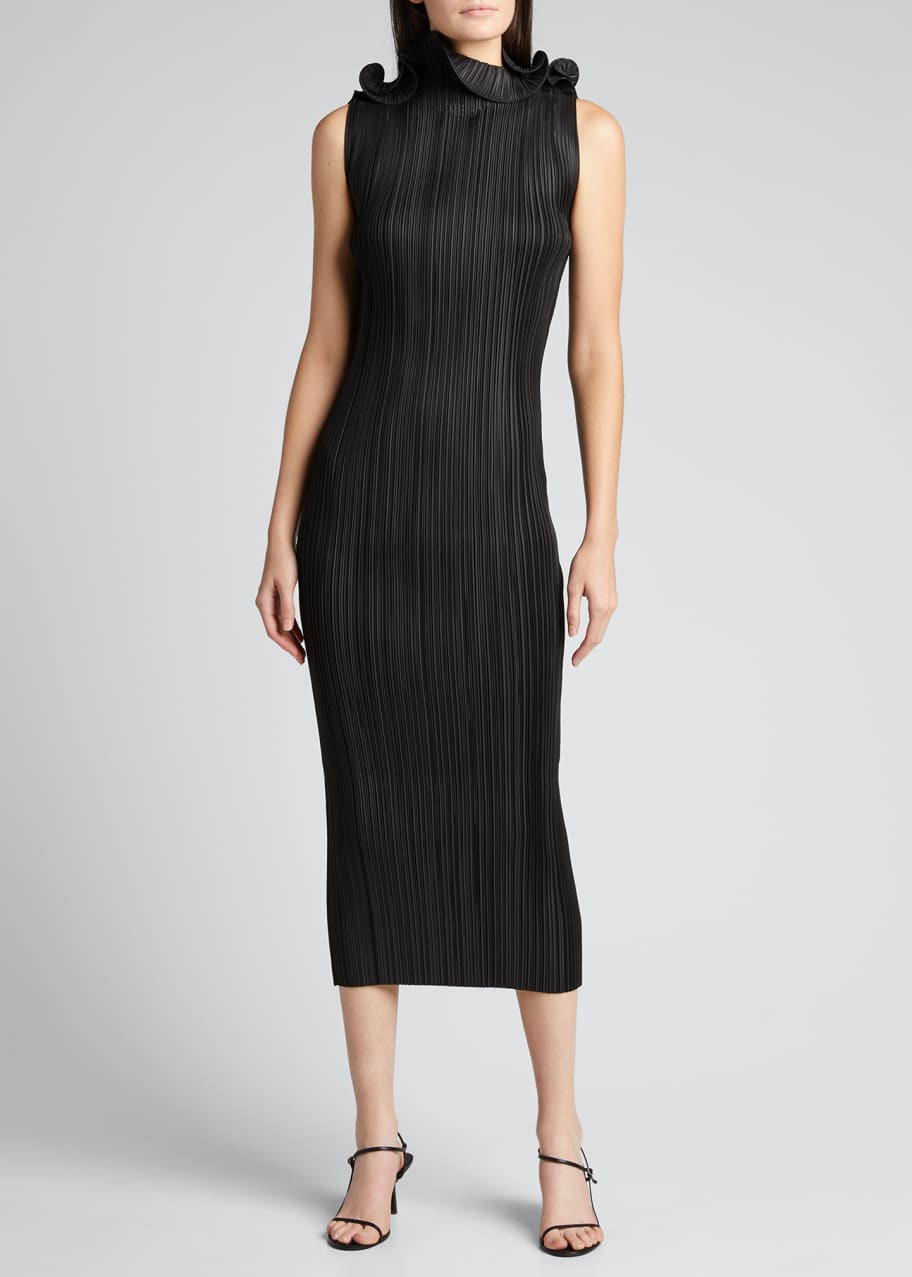 Toteme Mazarron Pleated Midi Dress - Bergdorf Goodman