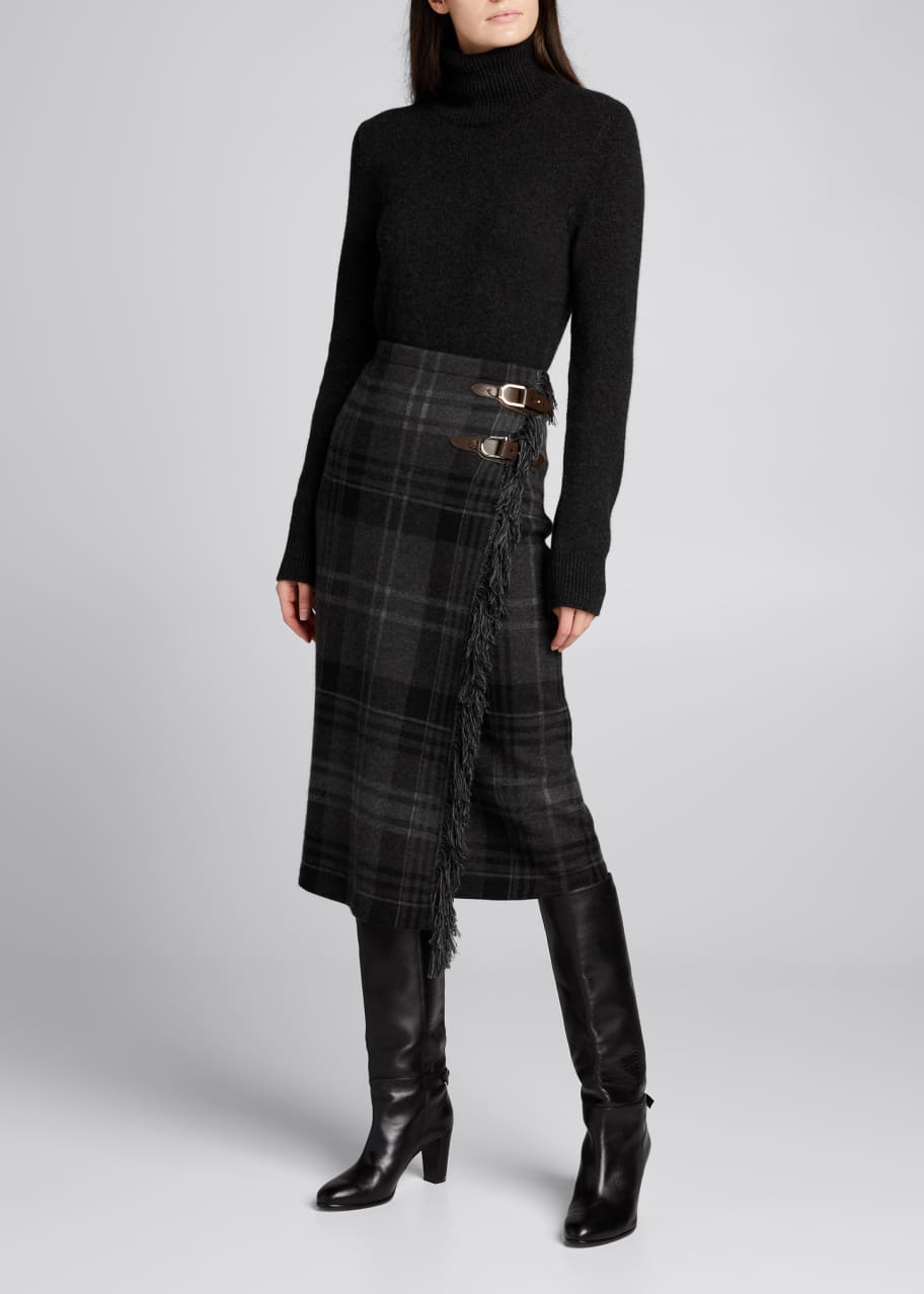 Ralph Lauren Collection Cashmere Wrap Sweater Skirt - Bergdorf Goodman