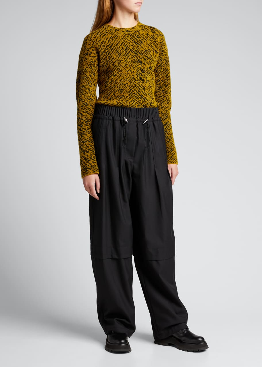 3.1 Phillip Lim Wool Serge Gathered Drawstring Pants - Bergdorf