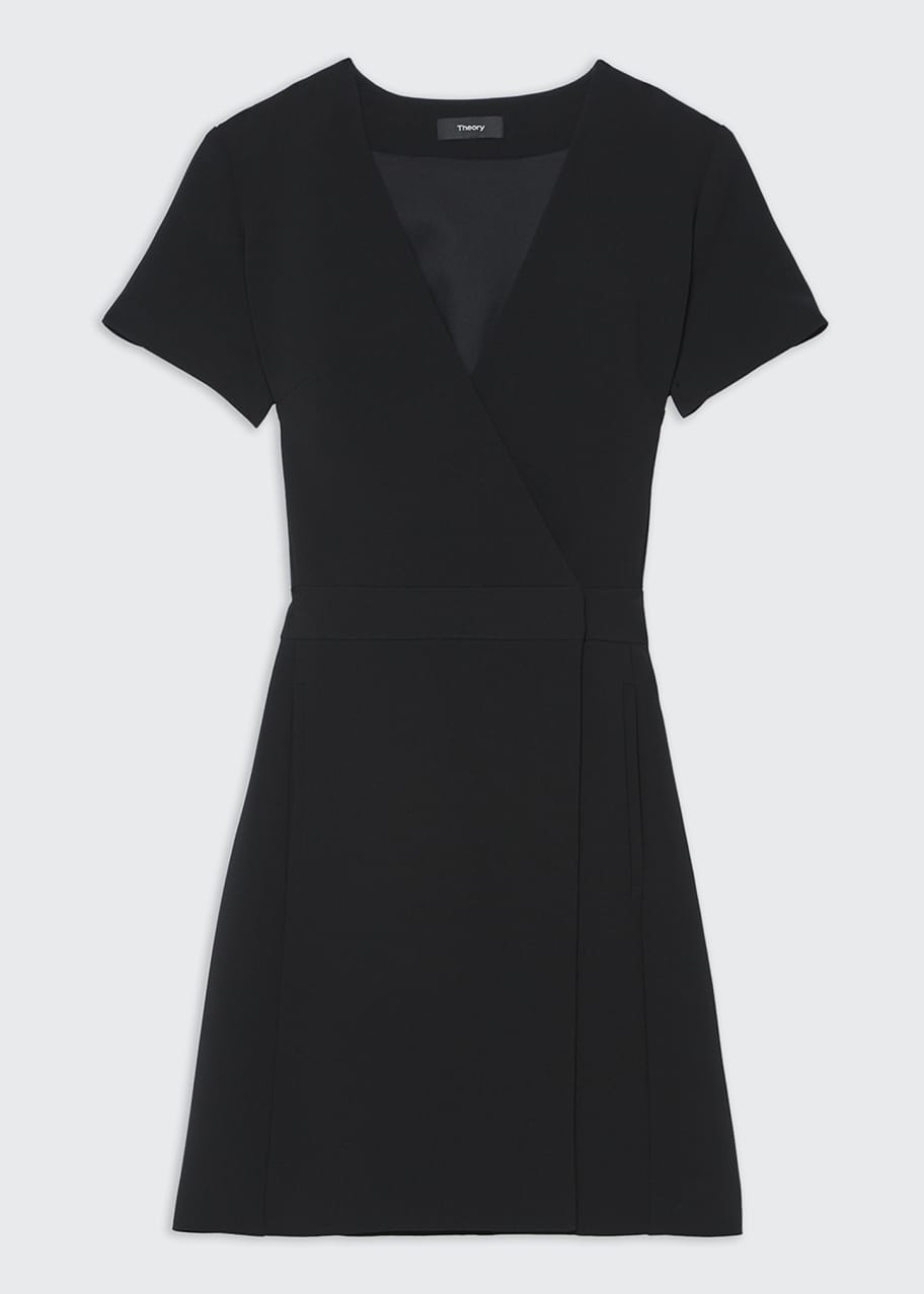 Theory Staple Admiral Crepe ShortSleeve Jacket Dress Bergdorf Goodman