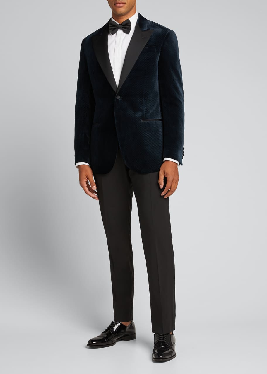 Emporio Armani Men s Velvet Peak Lapel Dinner Jacket Bergdorf Goodman