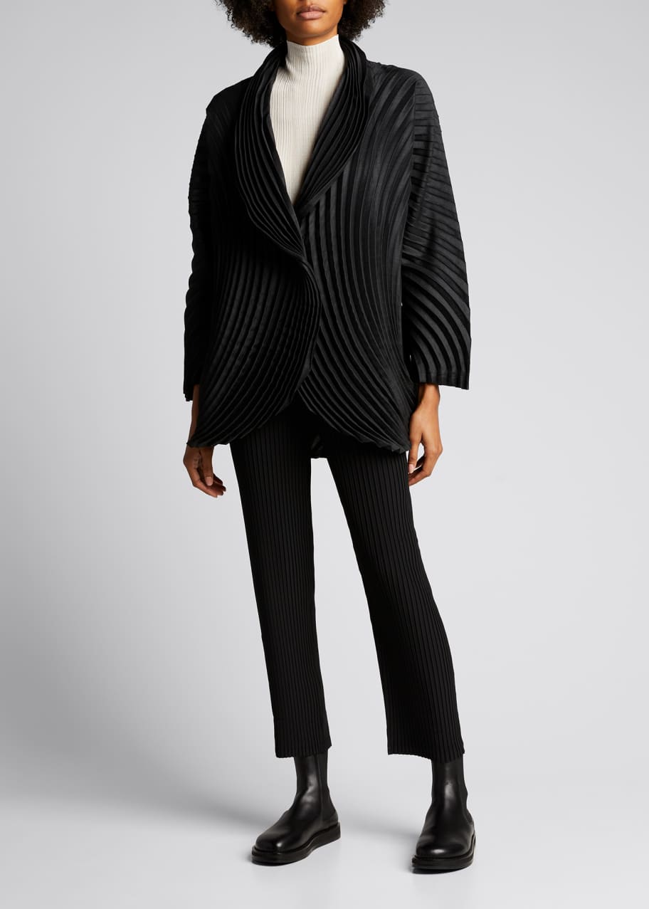 Issey Miyake Wool-Blend Circle Pleats Jacket - Bergdorf Goodman