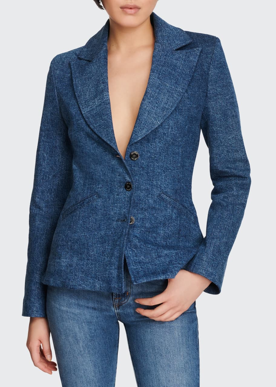 J Brand x Halpern Tailored Denim Jacket Bergdorf Goodman
