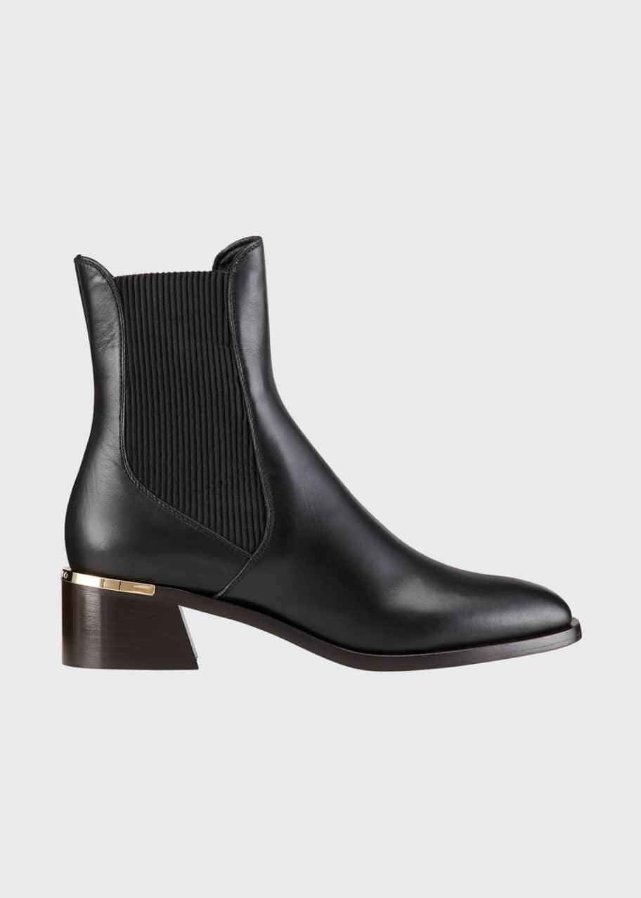 jimmy choo rourke leather chelsea boots