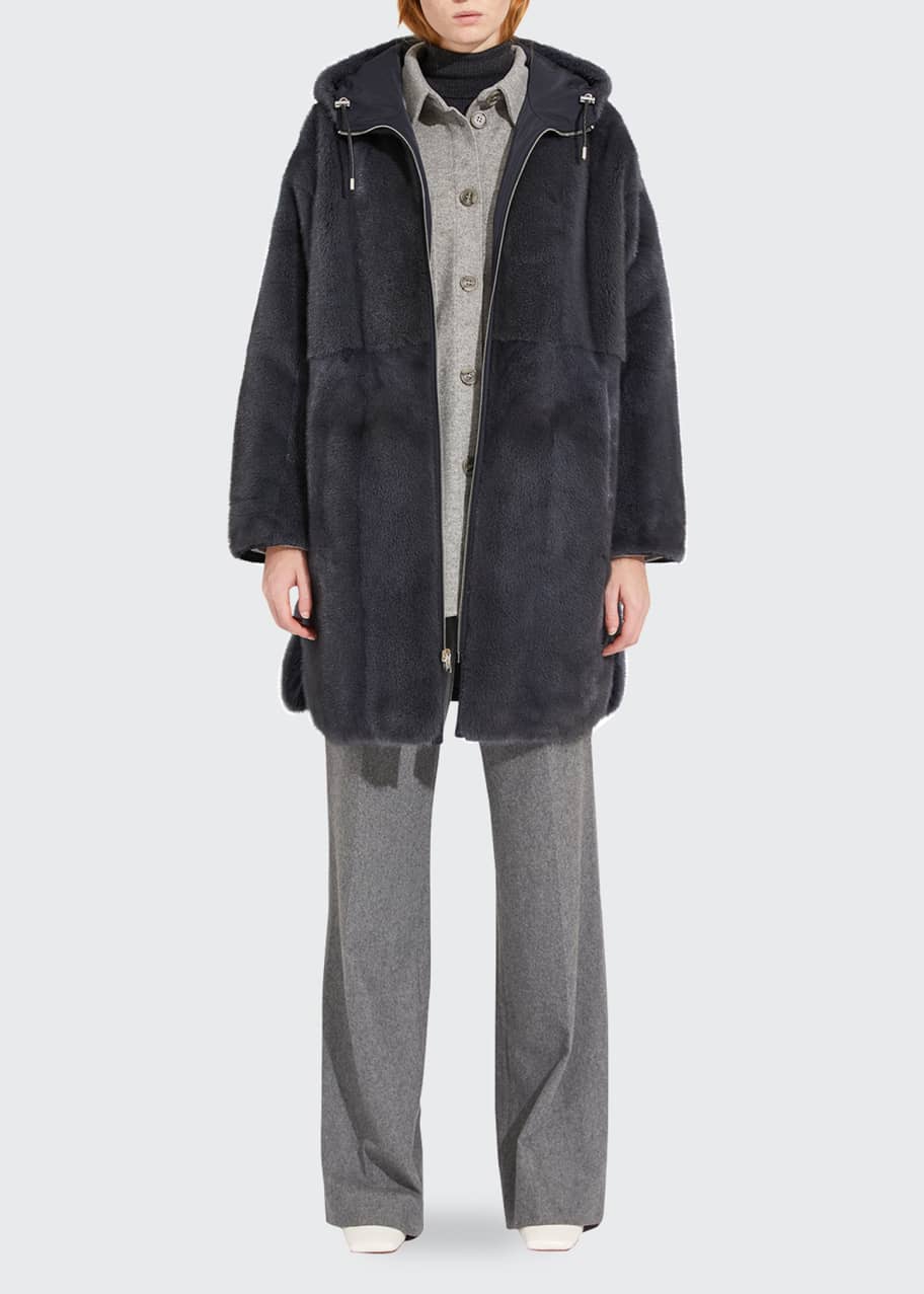 Yves salomon fur coat best sale