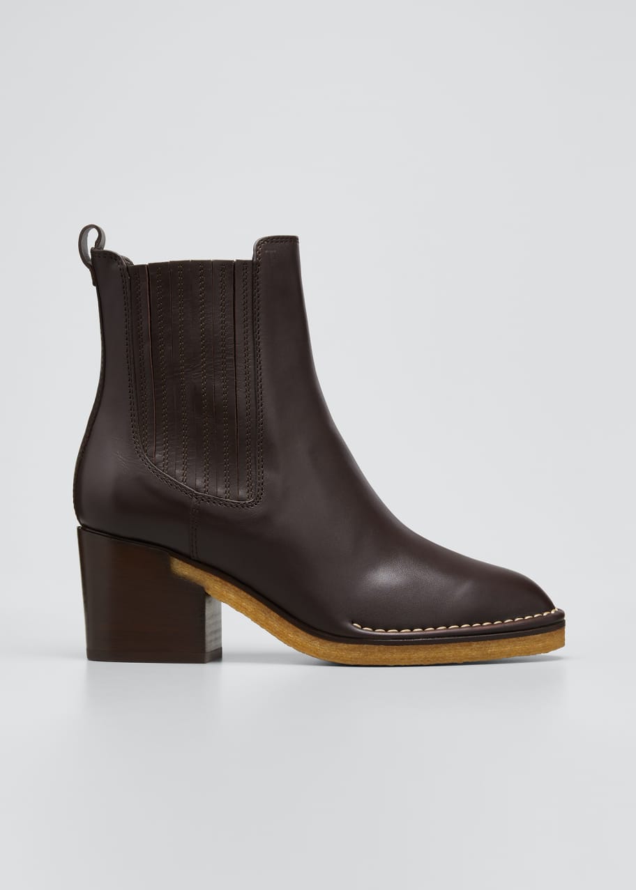 Tod's Leather Crepe-Sole Chelsea Boots - Bergdorf Goodman