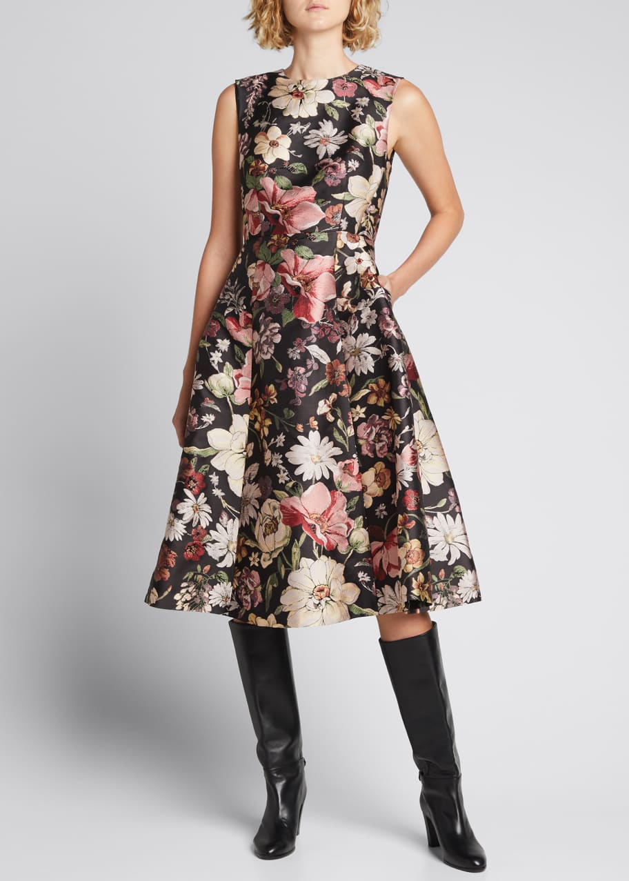 Adam lippes floral dress store
