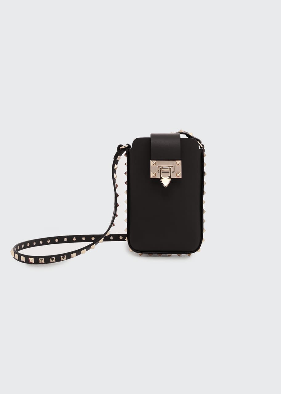 Valentino Rockstud Phone Holder Crossbody Bag Leather at 1stDibs