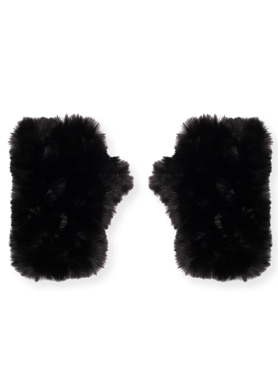 Image 1 of 1: Misty Fingerless Faux Fur Gloves