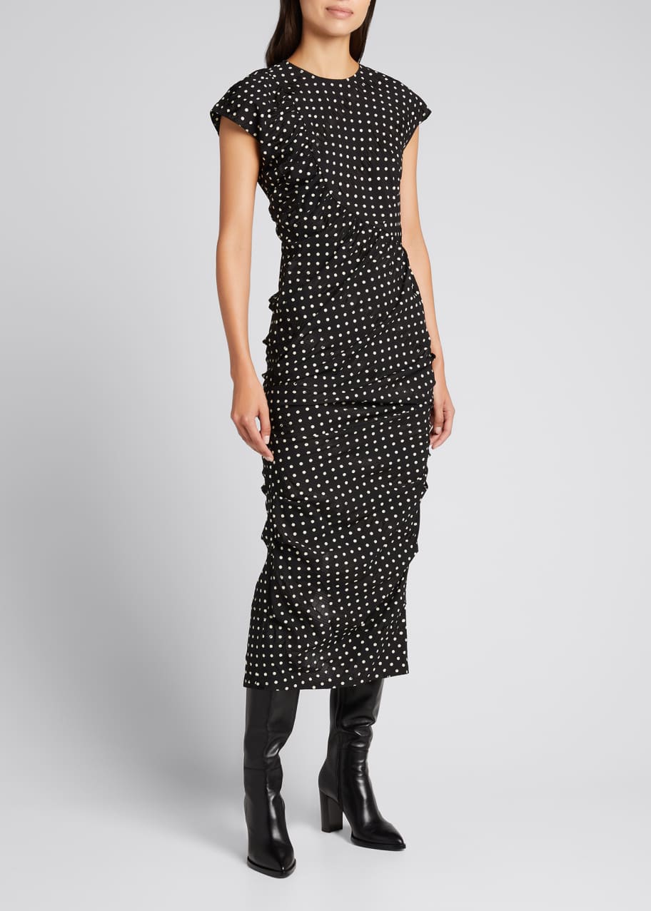 Rachel Comey New Delirium Polka Dot Column Dress - Bergdorf Goodman