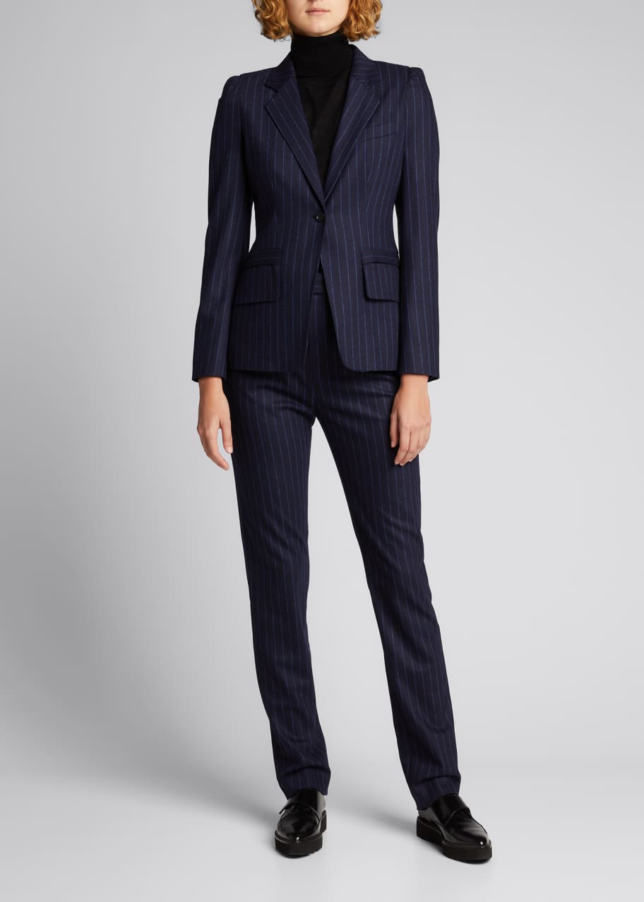 Pagina Pinstripe Wool Blend Blazer