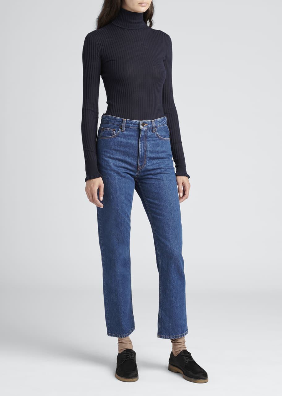 パンツ THE ROW Christie Cropped Jeans sz.6 THE ROW Christie Denim Ankle Jeans - Bergdorf Goodman