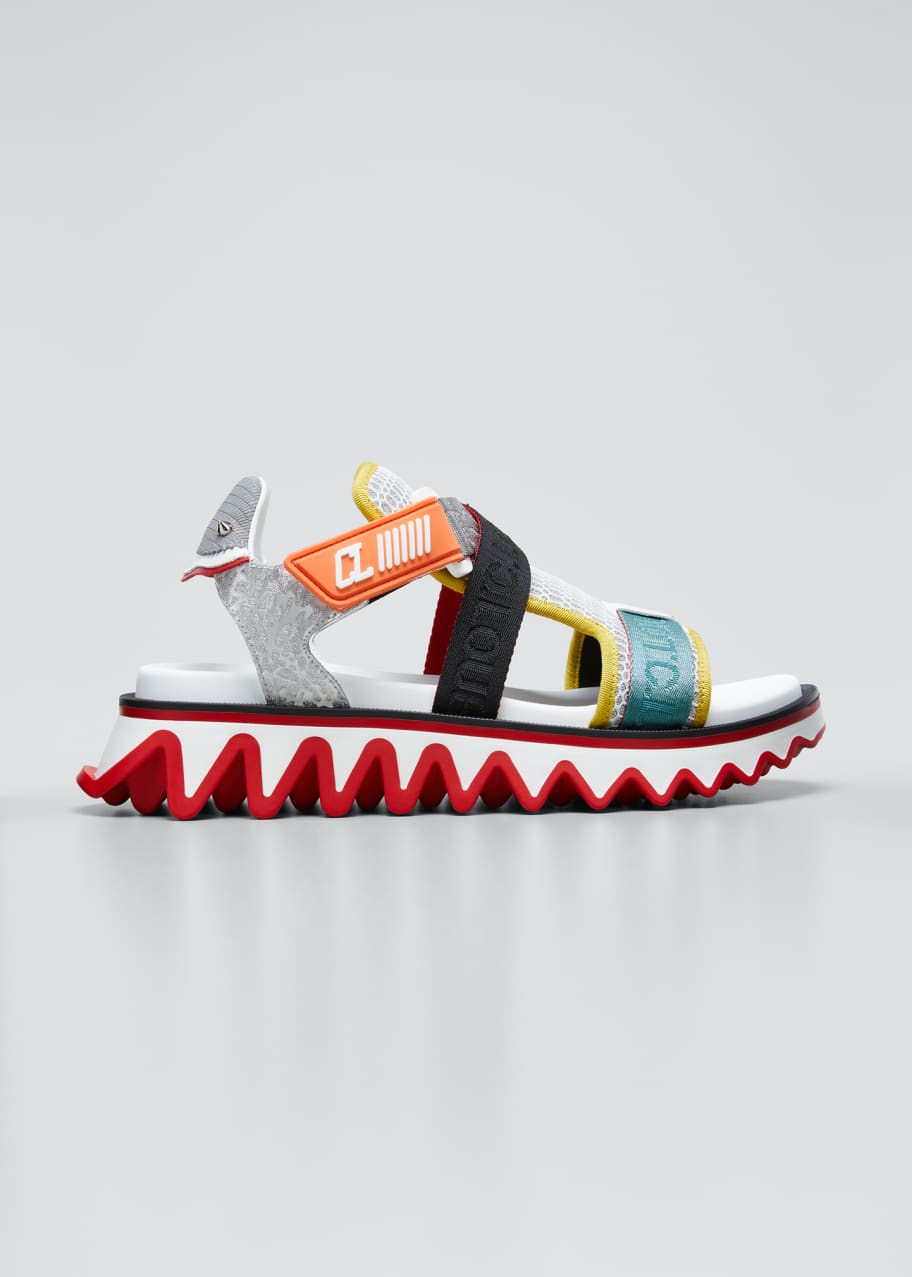 Christian Louboutin Men's Summer Loubishark Red Sole Sandal