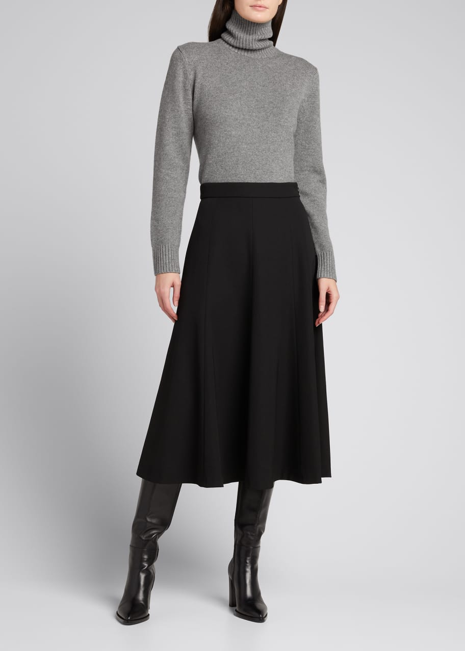 Michael Kors Collection Wool Flare Midi Skirt - Bergdorf Goodman