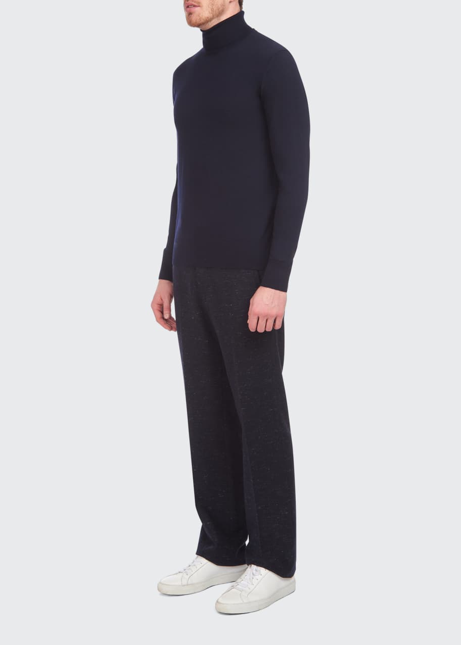 Gabriela Hearst Men's Jermaine Solid Turtleneck Sweater - BCI Cotton ...