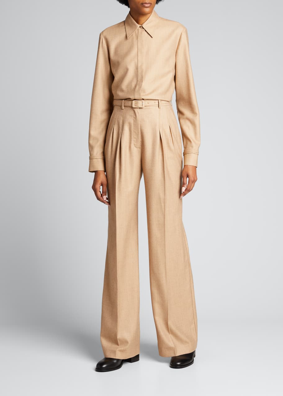Image 1 of 1: Cruz Wool-Cashmere Shirt