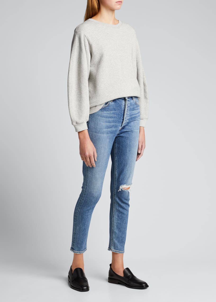 Agolde puff sleeve sweatshirt online