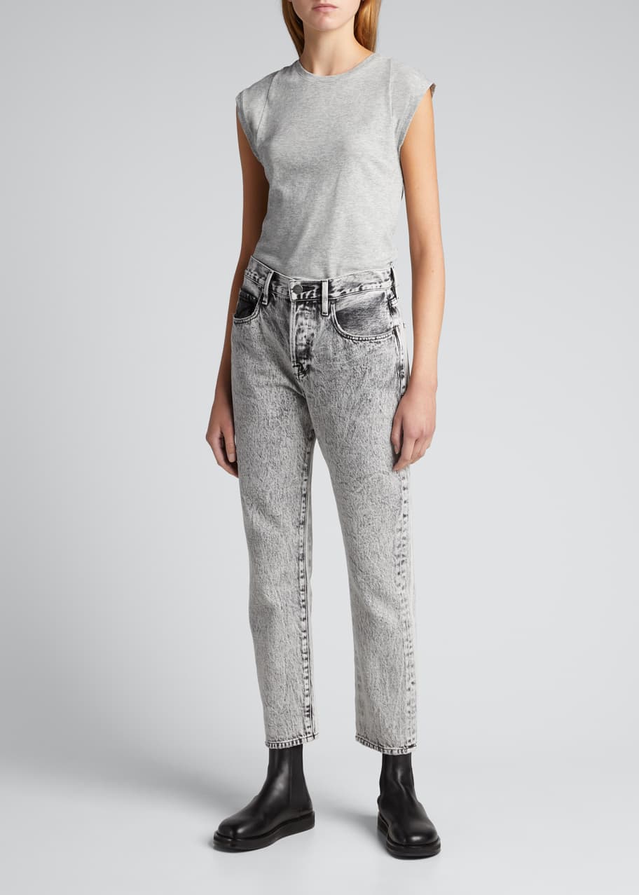 FRAME Le Mid Rise Cotton Muscle T-Shirt - Bergdorf Goodman