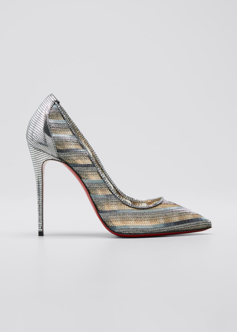 Image 1 of 1: Follies Metallic Red Sole Pumps