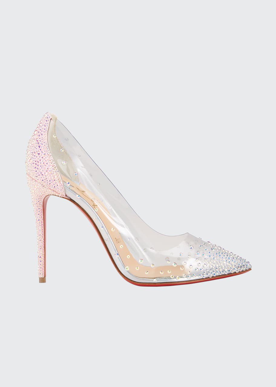 Clear louboutin heels discount