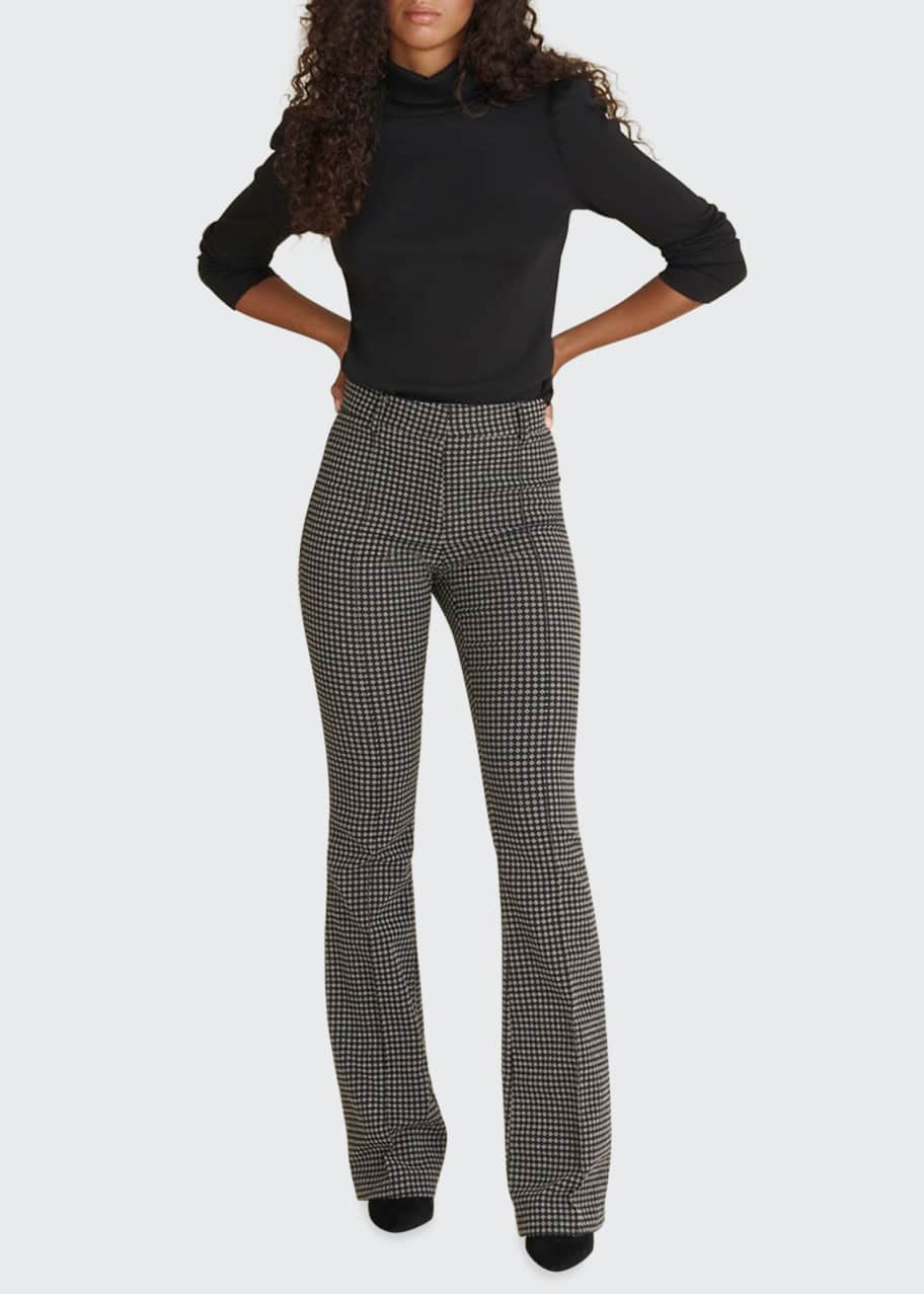 Veronica Beard Hibiscus Flare-Leg Pants - Bergdorf Goodman