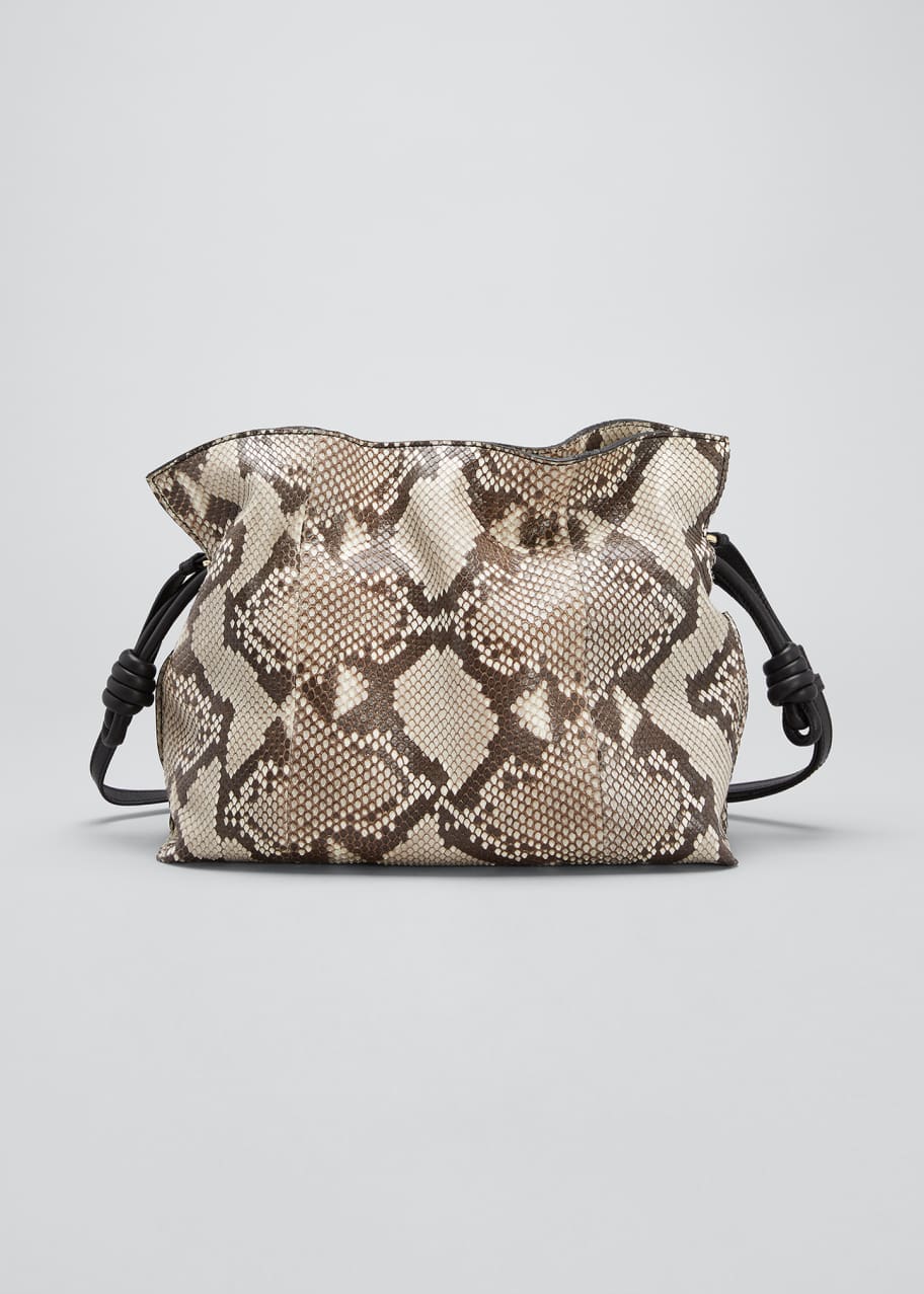 Loewe Flamenco Python Drawstring Knot Tote Bag Bergdorf Goodman