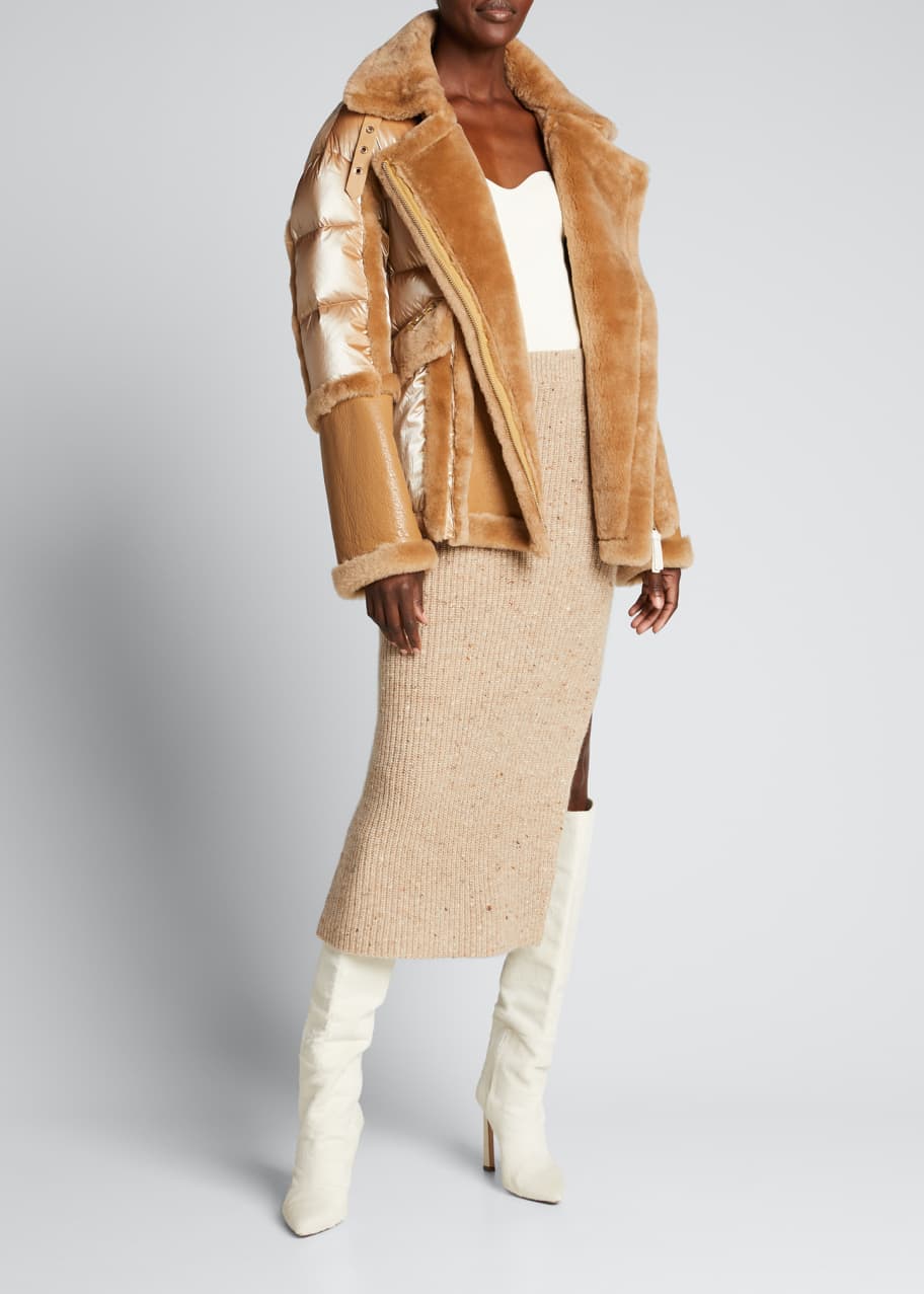 Nicole benisti shearling puffer 2025