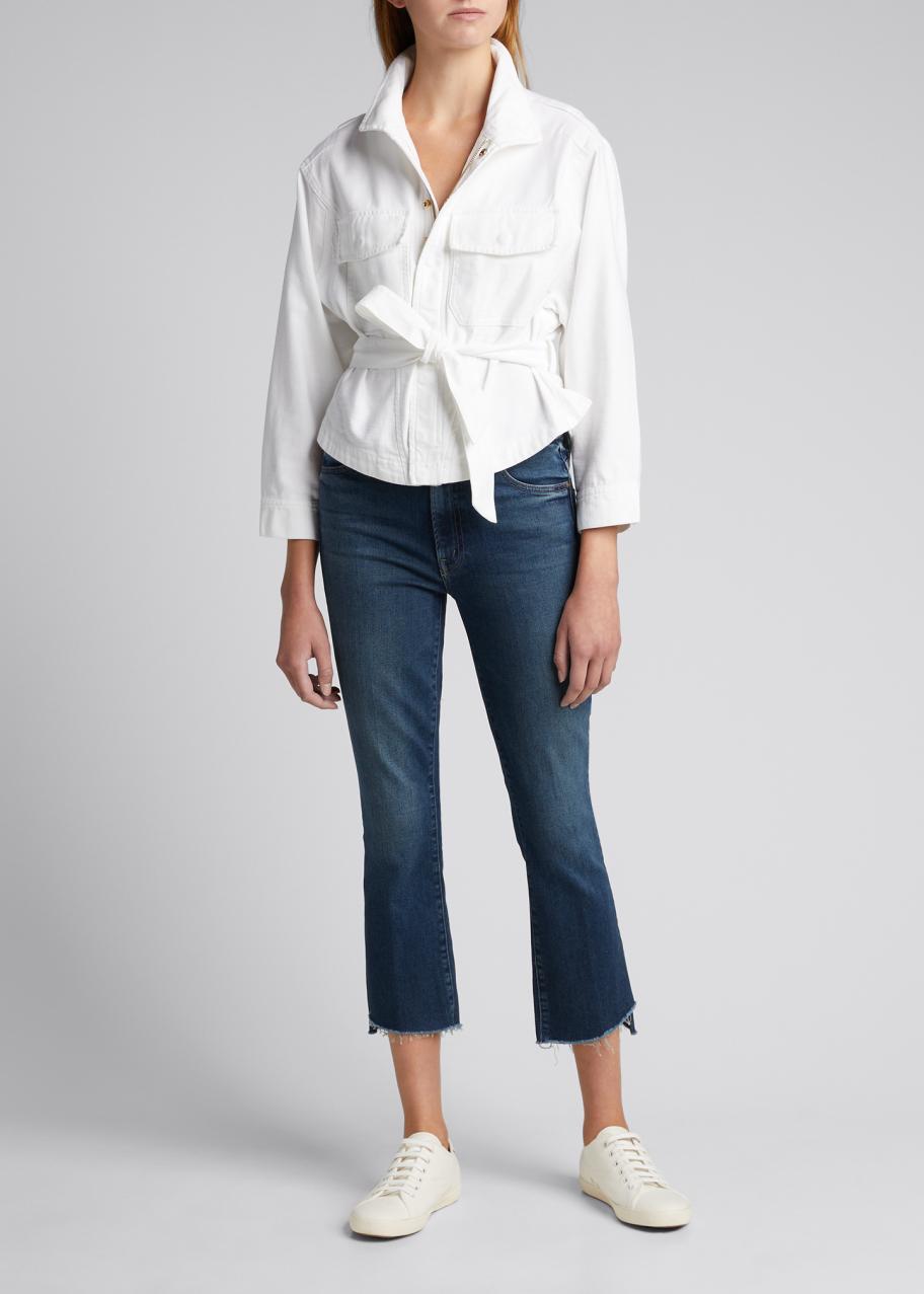 MOTHER The Insider Cropped Step Denim Jeans - Bergdorf Goodman