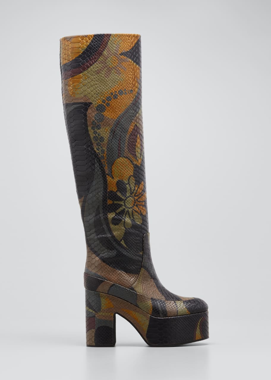 Dries van noten snakeskin boots shop