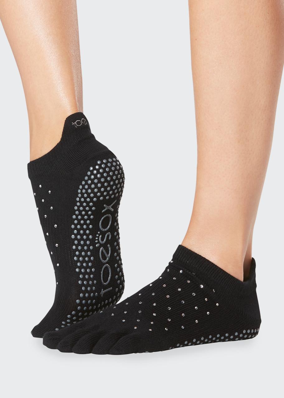 ToeSox Rhinestone Full-Toe Grip Socks - Bergdorf Goodman
