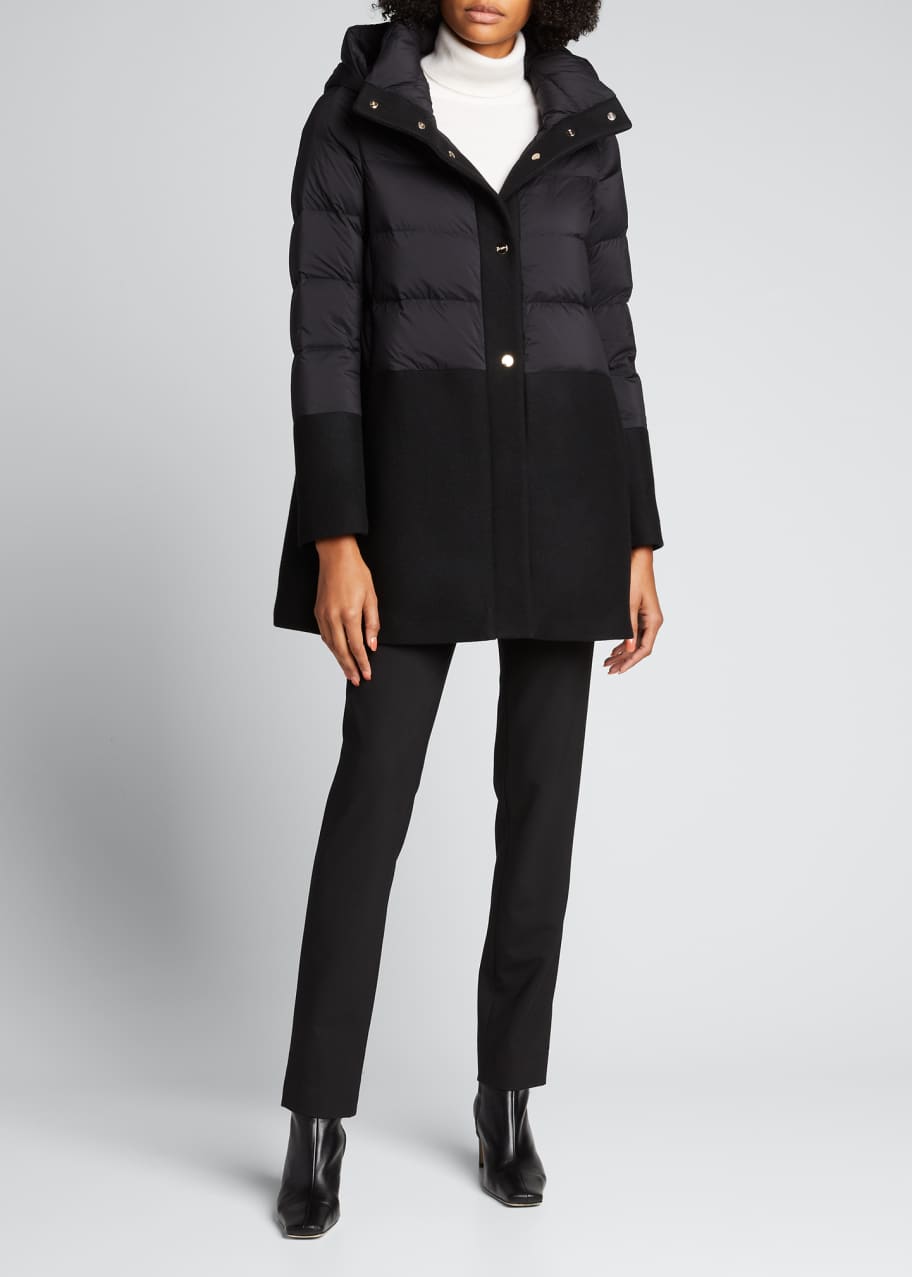Half Button Puffer Coat