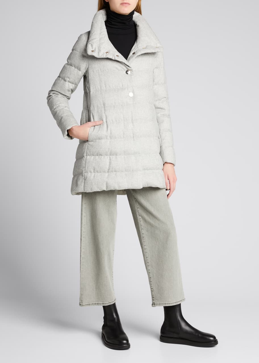 Herno cashmere outlet silk down jacket