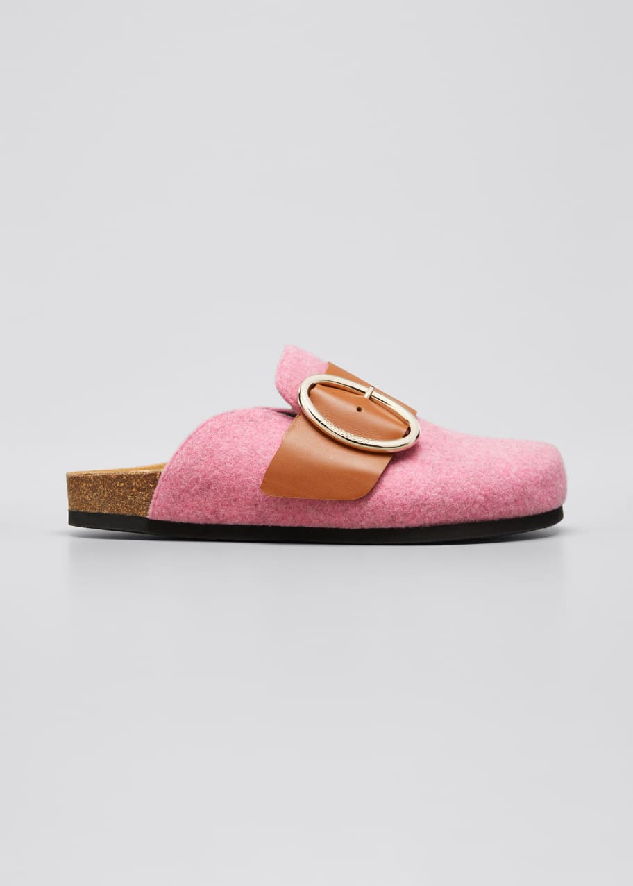 JW Anderson Buckle Slide Mules Bergdorf Goodman