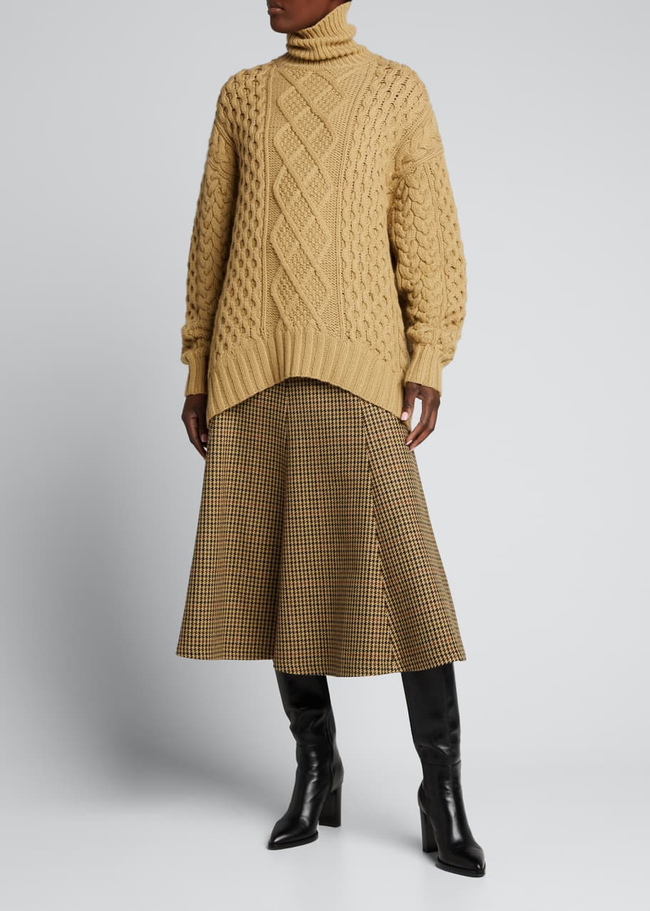 Michael Kors Collection Aran Oversized Cashmere Sweater Bergdorf Goodman