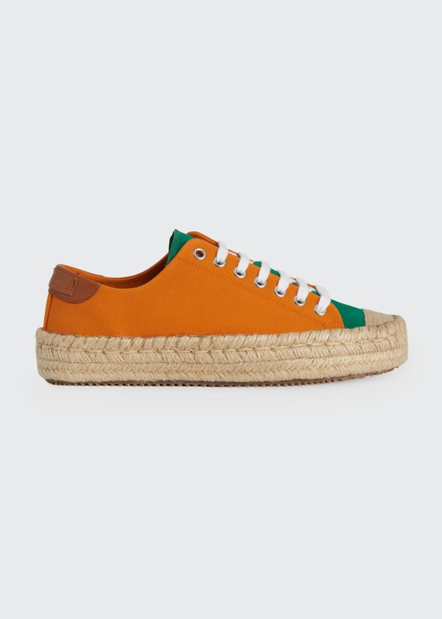 JW Anderson Colorblock Lace-Up Espadrille Sneakers - Bergdorf Goodman