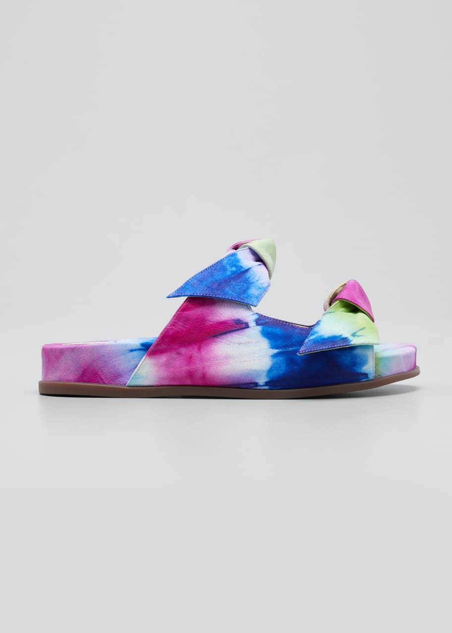 Image 1 of 1: Clarita Tie-Dye Dual Knot Slide Sandals