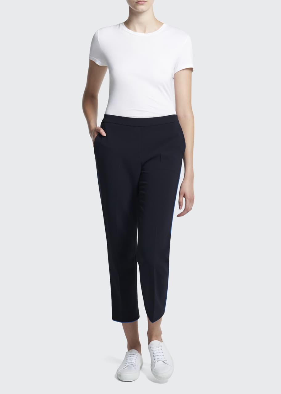 Theory Treeca Pull-On Admiral Crepe Pants - Bergdorf Goodman