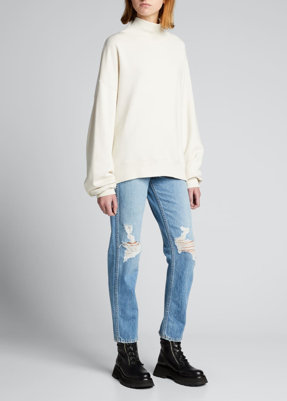 Frame funnel neck sweatshirt sales