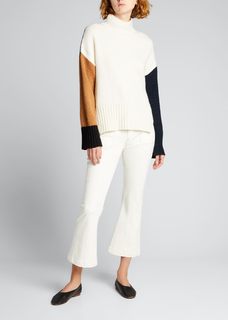 Frame le hotsell bardot crop flare