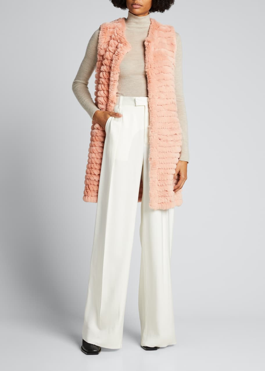Adrienne landau rabbit fur vest online