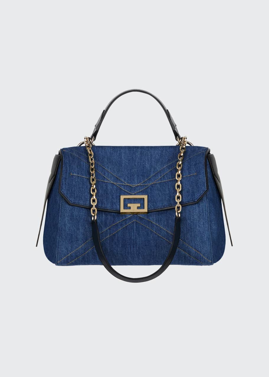 ID Small Denim Flap Bag