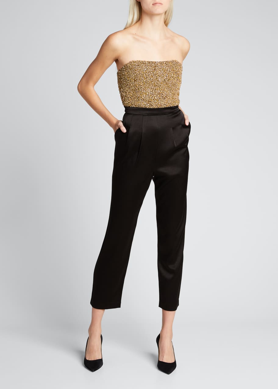 Jeri Embellished Cropped Jumpsuit
