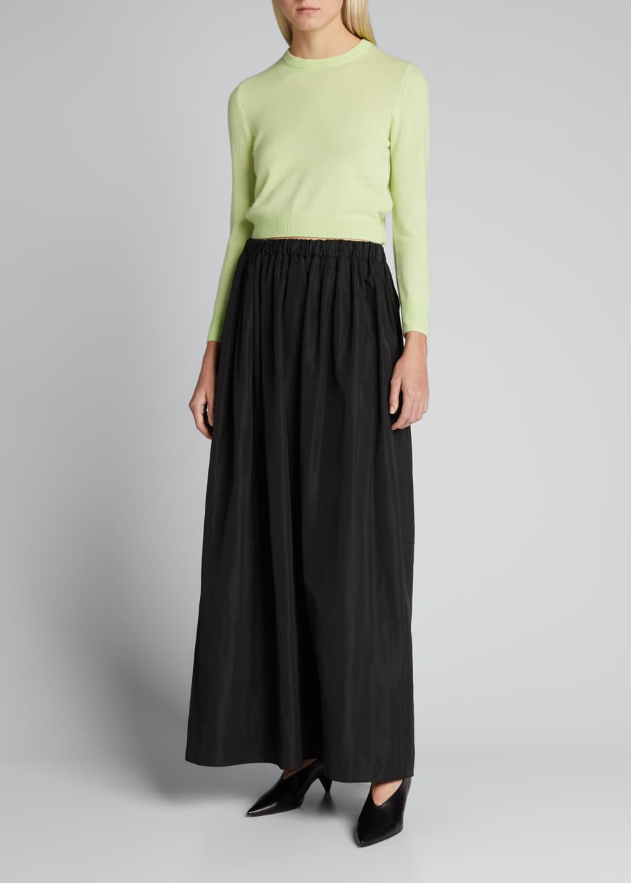 Tibi Italian Sporty Nylon PullOn Cocoon Skirt Bergdorf Goodman