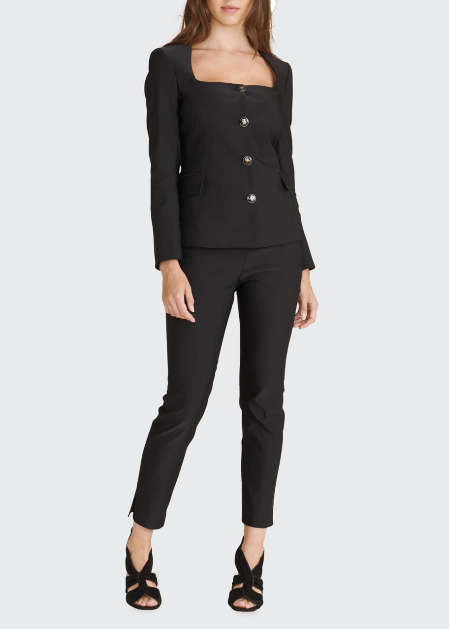 Veronica Beard Ria Square-Neck Jacket - Bergdorf Goodman