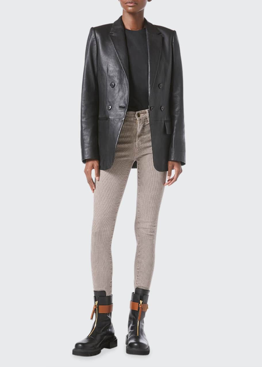Frame leather blazer store